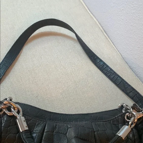 Michael Michael Kors Black Croc-Embossed Bag - Picture 9 of 16